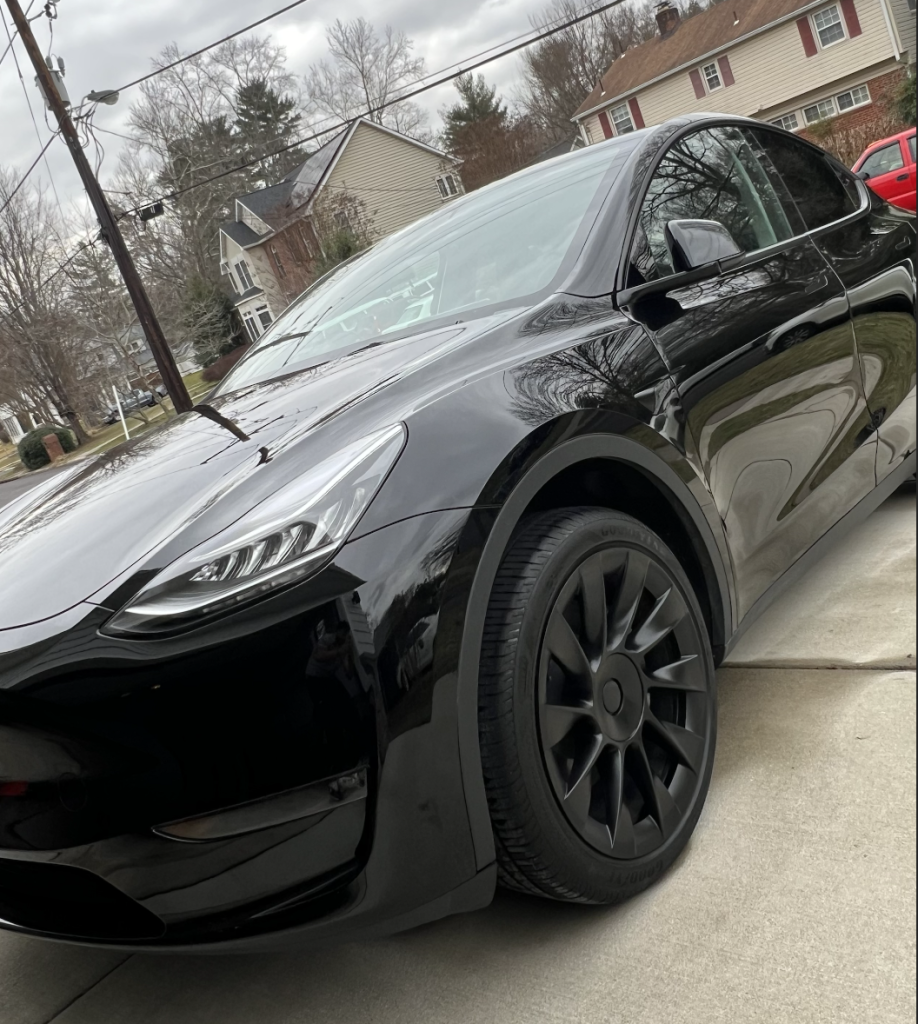 Black tesla car detailing near me