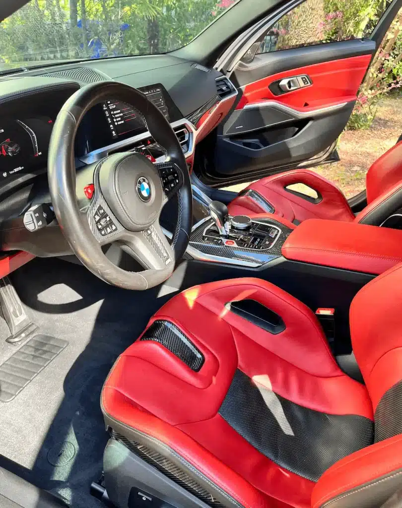 red interior bmw m3