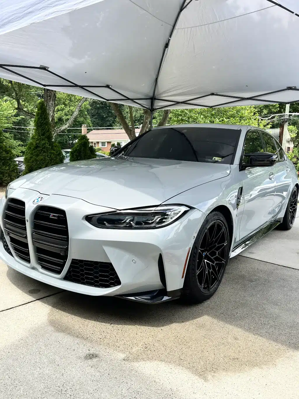 bmw m3 grey exterior detail